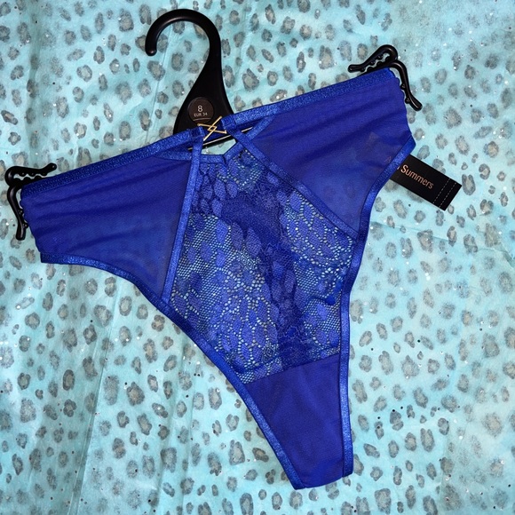 Ann Summers | NWT | "High Waisted Roulette" thong - cobalt - Picture 3 of 6